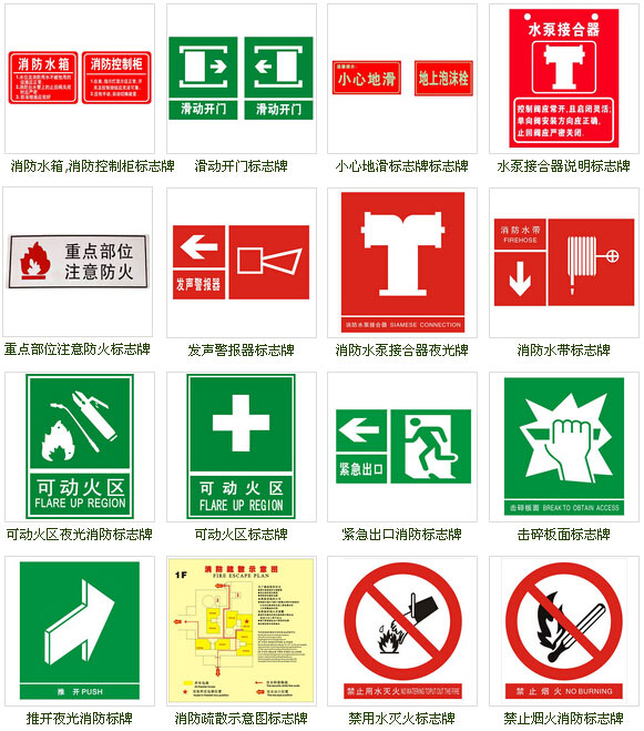 消防安全標(biāo)識牌